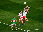 11 September 2021; Ronan McNamee of Tyrone in action against Darren Coen of Mayo during the GAA Football All-Ireland Senior Championship Final match between Mayo and Tyrone at Croke Park in Dublin. Photo by Daire Brennan/Sportsfile