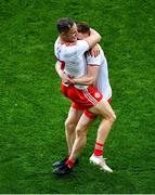 11 September 2021; Kieran McGeary, left, and Conor Meyler of Tyrone celebrate after the GAA Football All-Ireland Senior Championship Final match between Mayo and Tyrone at Croke Park in Dublin. Photo by Daire Brennan/Sportsfile