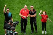 11 September 2021; Tyrone joint-managers Feargal Logan, left, and Brian Dooher after the GAA Football All-Ireland Senior Championship Final match between Mayo and Tyrone at Croke Park in Dublin. Photo by Daire Brennan/Sportsfile