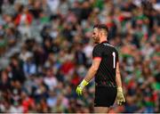 11 September 2021; Mayo goalkeeper Rob Hennelly during the GAA Football All-Ireland Senior Championship Final match between Mayo and Tyrone at Croke Park in Dublin. Photo by Seb Daly/Sportsfile