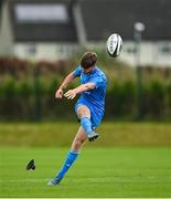 11 September 2021; Fionn O’Hara of Leinster during the Development Interprovincial match between Leinster XV and Ulster XV at the IRFU High Performance Centre, on the Sport Ireland Campus in Dublin. Photo by Seb Daly/Sportsfile