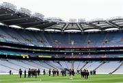 12 September 2021; Armagh players inspect the pitch before the All-Ireland Premier Junior Camogie Championship Final match between Armagh and Wexford at Croke Park in Dublin. Photo by Ben McShane/Sportsfile