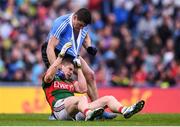 18 September 2016; Diarmuid Connolly of Dublin tussles with Lee Keegan of Mayo during the GAA Football All-Ireland Senior Championship Final match between Dublin and Mayo at Croke Park in Dublin. Photo by Stephen McCarthy/Sportsfile