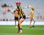 12 September 2021; Sophie O’Dwyer of Kilkenny takes a free during the All-Ireland Intermediate Camogie Championship Final match between Antrim and Kilkenny at Croke Park in Dublin. Photo by Piaras Ó Mídheach/Sportsfile