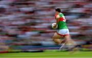 11 September 2021; Lee Keegan of Mayo during the GAA Football All-Ireland Senior Championship Final match between Mayo and Tyrone at Croke Park in Dublin. Photo by Stephen McCarthy/Sportsfile