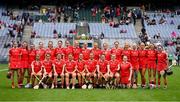 12 September 2021; Cork team photo before the All-Ireland Senior Camogie Championship Final match between Cork and Galway at Croke Park in Dublin. Photo by Ben McShane/Sportsfile