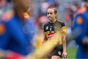 12 September 2021; Ciara Phelan of Kilkenny leaves the pitch after her side's defeat in the All-Ireland Intermediate Camogie Championship Final match between Antrim and Kilkenny at Croke Park in Dublin. Photo by Piaras Ó Mídheach/Sportsfile