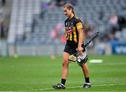 12 September 2021; Tiffanie Fitzgerald of Kilkenny leaves the pitch after her side's defeat in the All-Ireland Intermediate Camogie Championship Final match between Antrim and Kilkenny at Croke Park in Dublin. Photo by Piaras Ó Mídheach/Sportsfile