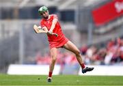 12 September 2021; Hannah Looney of Cork scores a point during the All-Ireland Senior Camogie Championship Final match between Cork and Galway at Croke Park in Dublin. Photo by Ben McShane/Sportsfile