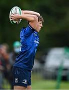 12 September 2021; Flynn Pyper of Leinster during the PwC U18 Men’s Interprovincial Championship Round 2 match between Leinster and Munster at MU Barnhall in Leixlip, Kildare. Photo by Brendan Moran/Sportsfile