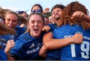 11 September 2021; Katie Whelan of Leinster celebrates after during the PwC U18 Women’s Interprovincial Championship Round 3 match between Leinster and Munster at MU Barnhall in Leixlip, Kildare. Photo by Michael P Ryan/Sportsfile