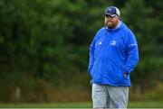 12 September 2021; Leinster head coach Andy Skehan before the PwC U18 Men’s Interprovincial Championship Round 2 match between Leinster and Munster at MU Barnhall in Leixlip, Kildare. Photo by Brendan Moran/Sportsfile