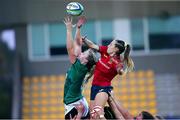 13 September 2021; Brittany Hogan of Ireland wins possession in a lineout during the Rugby World Cup 2022 Europe Qualifying Tournament match between Spain and Ireland at Stadio Sergio Lanfranchi in Parma, Italy. Photo by Roberto Bregani/Sportsfile