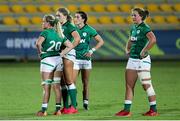 13 September 2021; Ireland players after the Rugby World Cup 2022 Europe Qualifying Tournament match between Spain and Ireland at Stadio Sergio Lanfranchi in Parma, Italy. Photo by Roberto Bregani/Sportsfile