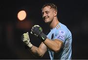 13 September 2021; Bohemians goalkeeper James Talbot  following his side's victory in the SSE Airtricity League Premier Division match between Finn Harps and Bohemians at Finn Park in Ballybofey, Donegal. Photo by Ramsey Cardy/Sportsfile