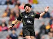 12 September 2021; Referee Liz Dempsey during the All-Ireland Senior Camogie Championship Final match between Cork and Galway at Croke Park in Dublin. Photo by Piaras Ó Mídheach/Sportsfile