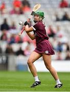 12 September 2021; Sarah Spellman of Galway during the All-Ireland Senior Camogie Championship Final match between Cork and Galway at Croke Park in Dublin. Photo by Piaras Ó Mídheach/Sportsfile