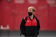 14 September 2021; Greg Sloggett of Dundalk arrives before the SSE Airtricity League Premier Division match between Sligo Rovers and Dundalk at The Showgrounds in Sligo. Photo by Seb Daly/Sportsfile