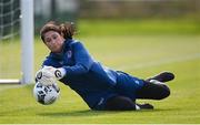 14 September 2021; Goalkeeper Eve Badana during a Republic of Ireland training session at the FAI National Training Centre in Abbotstown, Dublin. Photo by Stephen McCarthy/Sportsfile