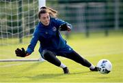 14 September 2021; Goalkeeper Amanda Budden during a Republic of Ireland training session at the FAI National Training Centre in Abbotstown, Dublin. Photo by Stephen McCarthy/Sportsfile
