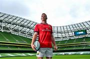 15 September 2021; Chris Farrell of Munster poses for a portrait during the United Rugby Championship launch at the Aviva Stadium in Dublin. Photo by Brendan Moran/Sportsfile