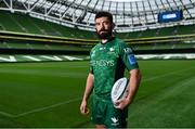 15 September 2021; Paul Boyle of Connacht poses for a portrait during the United Rugby Championship launch at the Aviva Stadium in Dublin. Photo by Brendan Moran/Sportsfile