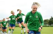 15 September 2021; Louise Quinn during a Republic of Ireland training session at the FAI National Training Centre in Abbotstown, Dublin. Photo by Stephen McCarthy/Sportsfile