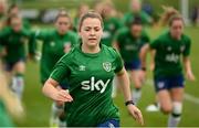 15 September 2021; Emily Whelan during a Republic of Ireland training session at the FAI National Training Centre in Abbotstown, Dublin. Photo by Stephen McCarthy/Sportsfile