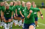 15 September 2021; Louise Quinn during a Republic of Ireland training session at the FAI National Training Centre in Abbotstown, Dublin. Photo by Stephen McCarthy/Sportsfile