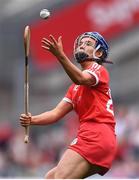 12 September 2021; Orla Cronin of Cork during the All-Ireland Senior Camogie Championship Final match between Cork and Galway at Croke Park in Dublin. Photo by Ben McShane/Sportsfile