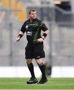 12 September 2021; Referee Kevin O'Brien during the All-Ireland Premier Junior Camogie Championship Final match between Armagh and Wexford at Croke Park in Dublin. Photo by Ben McShane/Sportsfile