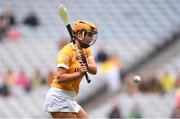 12 September 2021; Maeve Kelly of Antrim during the All-Ireland Intermediate Camogie Championship Final match between Antrim and Kilkenny at Croke Park in Dublin. Photo by Ben McShane/Sportsfile