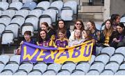 12 September 2021; Wexford supporters during the All-Ireland Premier Junior Camogie Championship Final match between Armagh and Wexford at Croke Park in Dublin. Photo by Ben McShane/Sportsfile