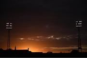 17 September 2021; A general view of the floodlights of Dalymount Park before the extra.ie FAI Cup Quarter-Final match between Bohemians and Maynooth University Town at Dalymount Park in Dublin. Photo by Stephen McCarthy/Sportsfile