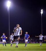 17 September 2021; Patrick Hoban of Dundalk celebrates after scoring his side's first goal, from a penalty, during the extra.ie FAI Cup Quarter-Final match between Finn Harps and Dundalk at Finn Park in Ballybofey, Donegal. Photo by Ramsey Cardy/Sportsfile