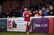 17 September 2021; Darragh Burns of St Patrick's Athletic reacts after a missed opportunity on goal during the extra.ie FAI Cup Quarter-Final match between St Patrick's Athletic and Wexford at Richmond Park in Dublin. Photo by Ben McShane/Sportsfile