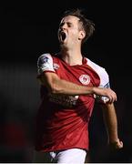 17 September 2021; Billy King of St Patrick's Athletic reacts after a missed opportunity on goal during the extra.ie FAI Cup Quarter-Final match between St Patrick's Athletic and Wexford at Richmond Park in Dublin. Photo by Ben McShane/Sportsfile