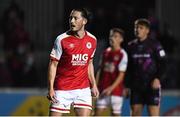 17 September 2021; Ronan Coughlan of St Patrick's Athletic after scoring his side's third goal, a penalty, during the extra.ie FAI Cup Quarter-Final match between St Patrick's Athletic and Wexford at Richmond Park in Dublin. Photo by Ben McShane/Sportsfile