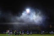 17 September 2021; Both teams shake hands after the extra.ie FAI Cup Quarter-Final match between Finn Harps and Dundalk at Finn Park in Ballybofey, Donegal. Photo by Ramsey Cardy/Sportsfile