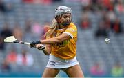 12 September 2021; Katie McKillop of Antrim during the All-Ireland Intermediate Camogie Championship Final match between Antrim and Kilkenny at Croke Park in Dublin. Photo by Piaras Ó Mídheach/Sportsfile