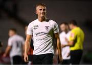 17 September 2021; Alex Kelly of Maynooth University Town during the extra.ie FAI Cup Quarter-Final match between Bohemians and Maynooth University Town at Dalymount Park in Dublin. Photo by Stephen McCarthy/Sportsfile