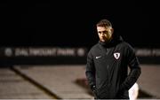 17 September 2021; Maynooth University Town coach Ciaran Kilduff during the extra.ie FAI Cup Quarter-Final match between Bohemians and Maynooth University Town at Dalymount Park in Dublin. Photo by Stephen McCarthy/Sportsfile