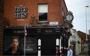 17 September 2021; A mural in support of Bohemians is on Clarkes Phibsborough House Pub near Dalymount Park before the extra.ie FAI Cup Quarter-Final match between Bohemians and Maynooth University Town at Dalymount Park in Dublin. Photo by Stephen McCarthy/Sportsfile