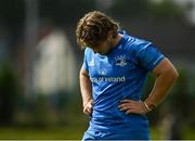 18 September 2021; John McKee of Leinster after his side's defeat during the Development Interprovincial match between Leinster XV and Connacht XV at the IRFU High Performance Centre, on the Sport Ireland Campus in Dublin. Photo by Seb Daly/Sportsfile