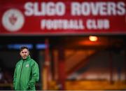 18 September 2021; Shamrock Rovers manager Stephen Bradley before the SSE Airtricity League Premier Division match between Sligo Rovers and Shamrock Rovers at The Showgrounds in Sligo. Photo by Stephen McCarthy/Sportsfile