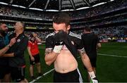 11 September 2021; Tyrone goalkeeper Niall Morgan reacts after the GAA Football All-Ireland Senior Championship Final match between Mayo and Tyrone at Croke Park in Dublin. Photo by Ramsey Cardy/Sportsfile