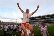 11 September 2021; Darren McCurry, above, and Michael O’Neill of Tyrone after the GAA Football All-Ireland Senior Championship Final match between Mayo and Tyrone at Croke Park in Dublin. Photo by Ramsey Cardy/Sportsfile