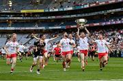 11 September 2021; Frank Burns of Tyrone with the Sam Maguire cup after the GAA Football All-Ireland Senior Championship Final match between Mayo and Tyrone at Croke Park in Dublin. Photo by Ramsey Cardy/Sportsfile