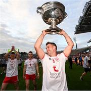 11 September 2021; Darren McCurry of Tyrone with the Sam Maguire cup after the GAA Football All-Ireland Senior Championship Final match between Mayo and Tyrone at Croke Park in Dublin. Photo by Ramsey Cardy/Sportsfile