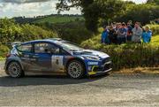19 September 2021; Callum Devine and co-driver Brian Hoy, in a Ford Fiesta R5, during special stage three of the Cork 20 International Rally in Fermoy, Cork. Photo by Philip Fitzpatrick/Sportsfile